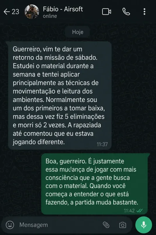 Depoimento de jogador de Airsoft 1 de 7