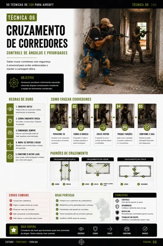 Página do guia 50 Técnicas de CQB para Airsoft