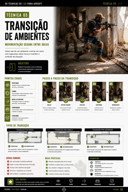 Página do guia 50 Técnicas de CQB para Airsoft